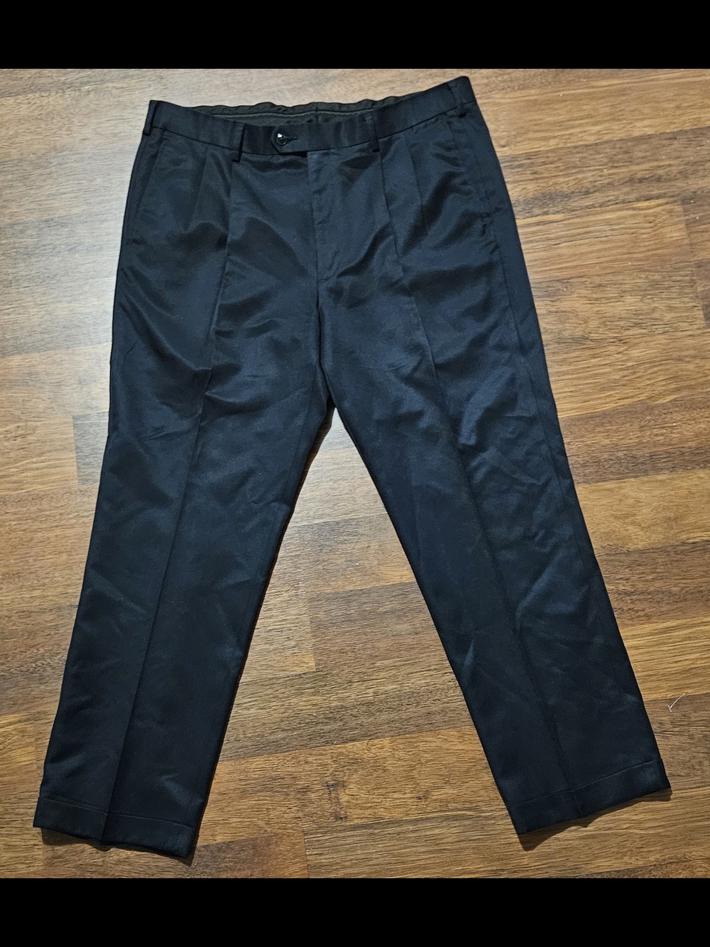 ROUNDTREE & YORKE mens Travel Smart dress pants SIZE 36x28 COLOR BLACK CLD